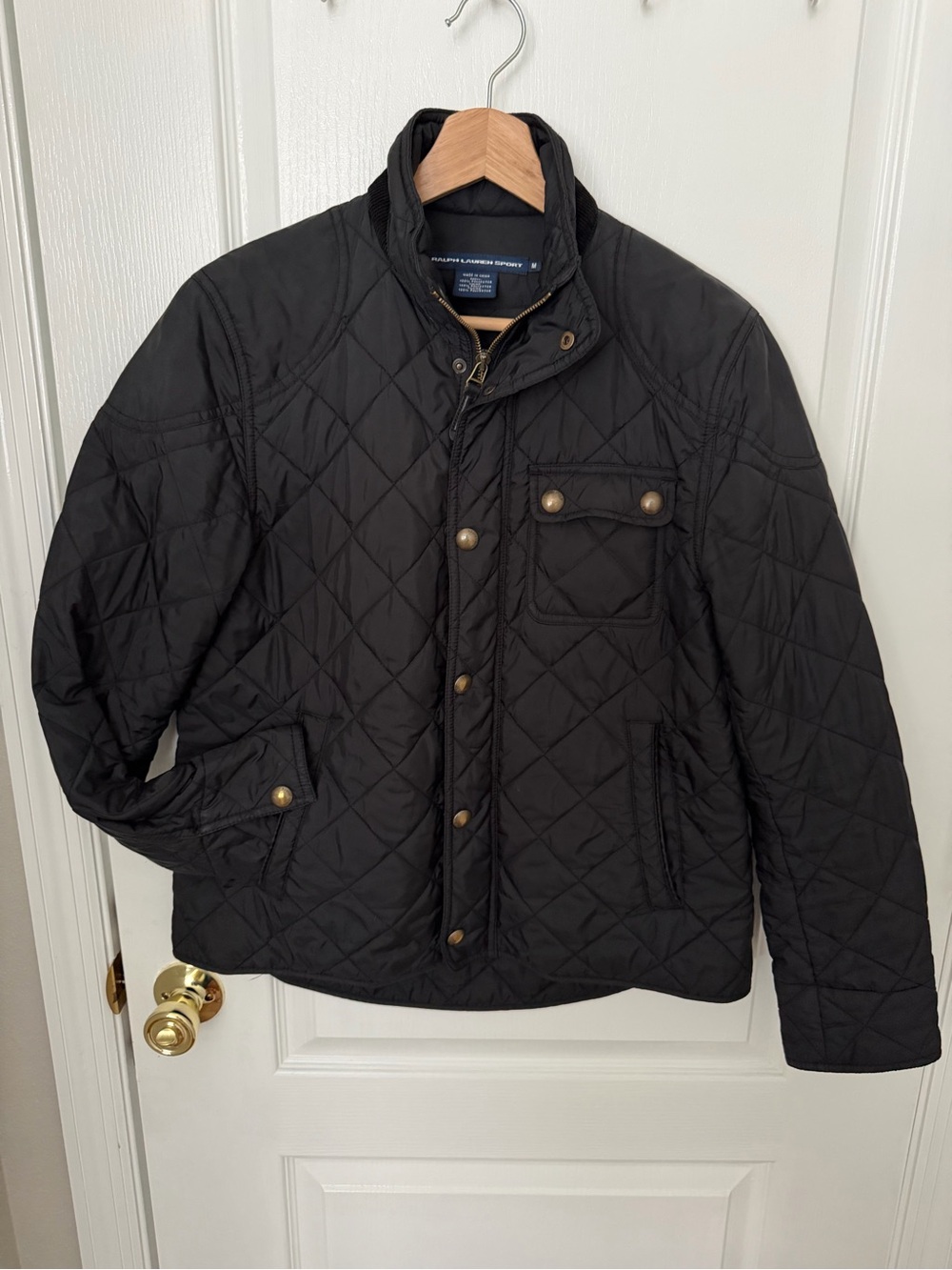 Ralph Lauren Black Quilted Puffer Jacket for Kids